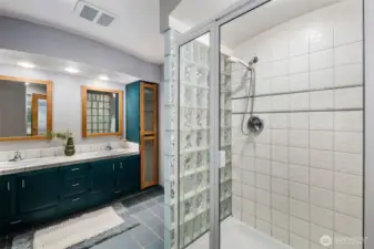 Downstairs primary bathroom