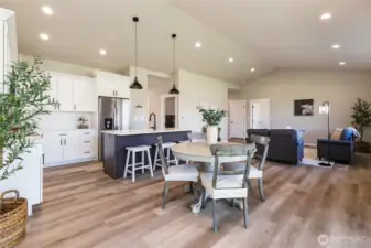 Quartz countertops throughout the home