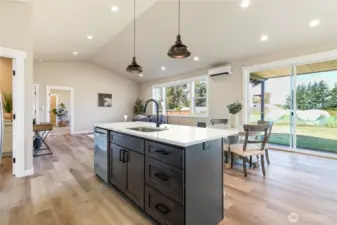 open concept great for entertaining