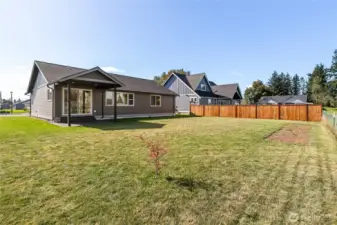 Enjoy gardening in the backyard.