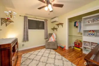 2nd bedroom walking down the hall.  Large closet, mini split allow for comfortable living.