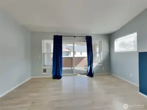 Living room without staging, ready for your own touch!