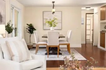 Freshly painted interiors.