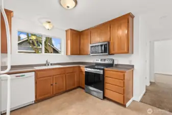 Kitchen toward Front Bedroom