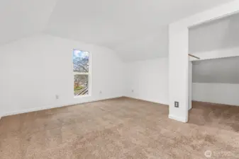 Primary Bedroom Upstairs facing Walk in Closet