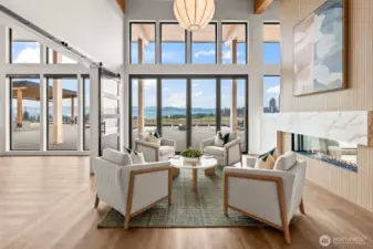 Inside the clubhouse offers a welcoming sitting area with wifi and self serve coffee bar