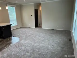 Large living area with lots of natural light.