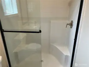 Primary bath walk in shower.