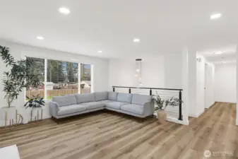 Specious living room designed for comfort and connections