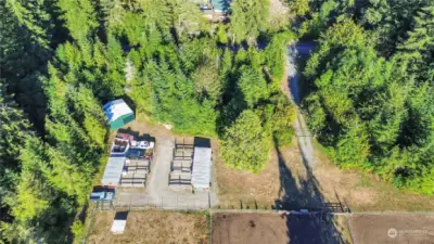 Pole Barn, Paddocks, driveway from 36th Ave to Equestrian location