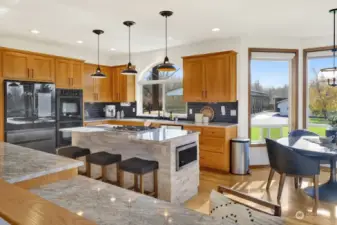 Such a beautiful and functional kitchen!