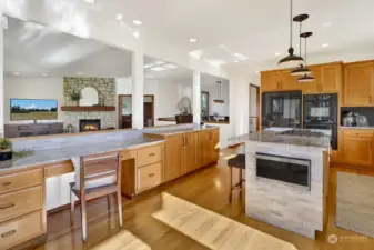 The kitchen is open to the Great room making it perfect for entertaining