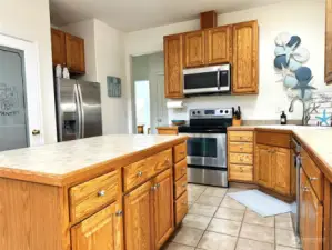 Light and Bright kitchen with pantry