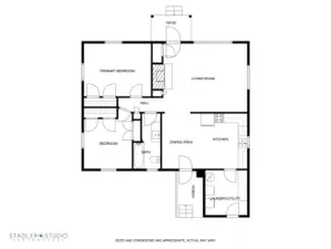 Floor plan for main house.