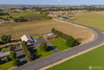 Lot lines are estimated, 5.7 Acres