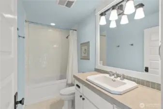 Shared second level bathroom