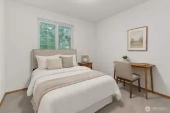 Bedroom #3 with Virtual Staging.