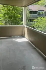 Very Spacious deck with access from living room and primary bedroom