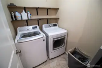 Utility room with storage space!