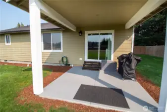 Entertain or relax year-round under the covered patio.