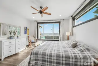 Bright, spacious and complete with views.  This is a beautiful primary suite.