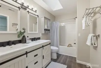 Updated primary bath.