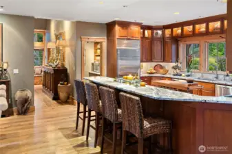 Chef's entertaining kitchen