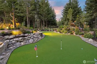 Private putting green