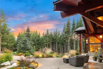 Expansive custom landscaping