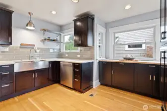 Enjoy the natural light in the kitchen as well.