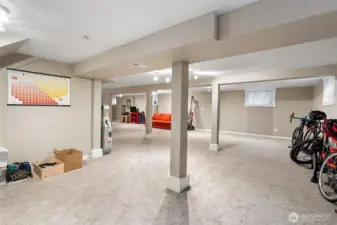 When you're living the "good life" you have space in your basement for your wine collection, assortment of bikes and ski equipment.