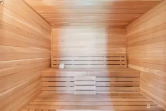 Soothe your cares away on those cool nights or after a hard day at work. Big enough for two or three people this isn't your average home sauna.