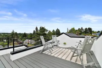 Your own private rooftop deck!
