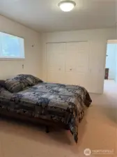 Primary with closet behind