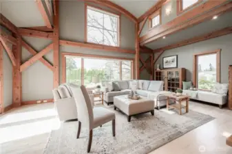 Living Room with Wood Floors