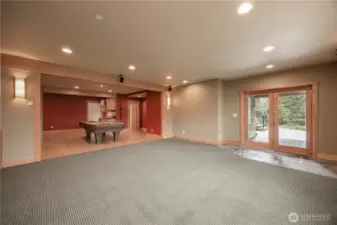 Downstairs Living Room Home Theater Area