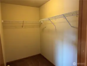 Master walk in closet