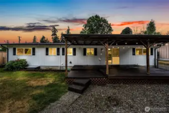You'll enjoy the large, covered deck year-round entertaining family and friends.