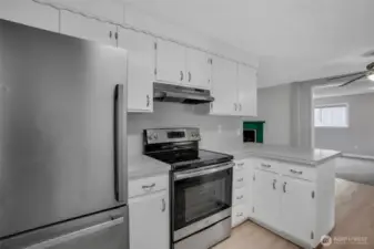 Stainless steel appliances are all included in the sale of the home.