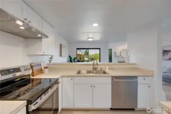 All new cabinets, appliances, paint, hardware, & countertops!