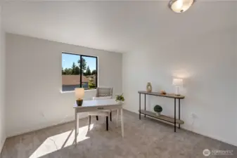 Large third bedroom could also be used as a WFH space. Make it your own!