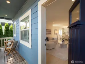 Front entrance with porch
