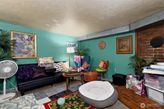 Lower level living area