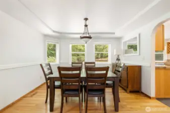 Enjoy eating in the dining room
