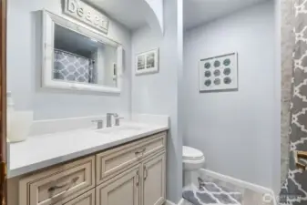 Updated main bathroom on the 2nd level