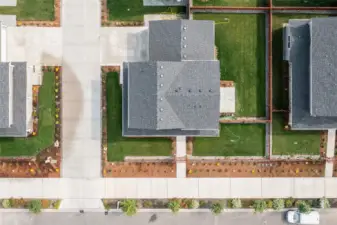 Aerial view from drone