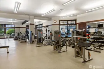 Large workout facility in the Clubhouse- no need for a gym membership!