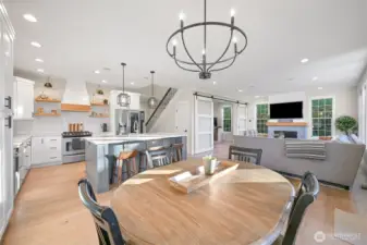 Open concept with the perfect amount of separation