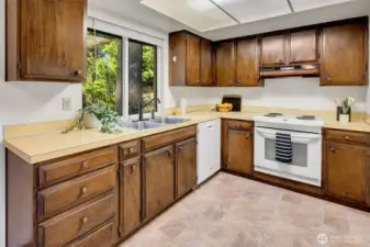 Ready for a reimagining or a remodel, the kitchen has space in spades to make it your own!