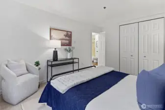 Primary bedroom featuring the second extra deep closet.
